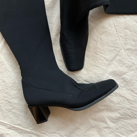 90’s Stuart Weitzman knee high sock boot - Picture 2 of 7